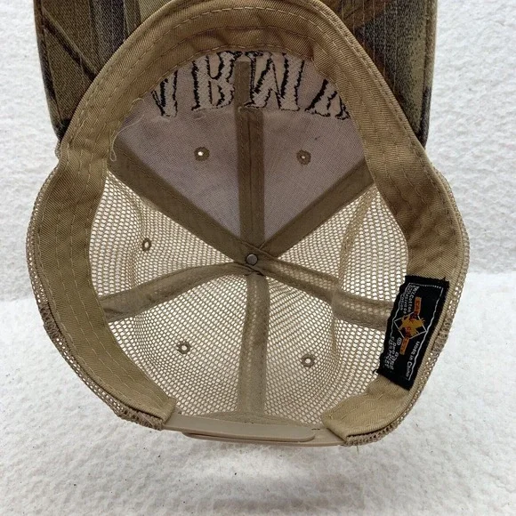 Eagle Crest Army Camo Snapback Hat Mens OSFM Mesh Dad Cap‎ Hunting Outdoors - Picture 6 of 7